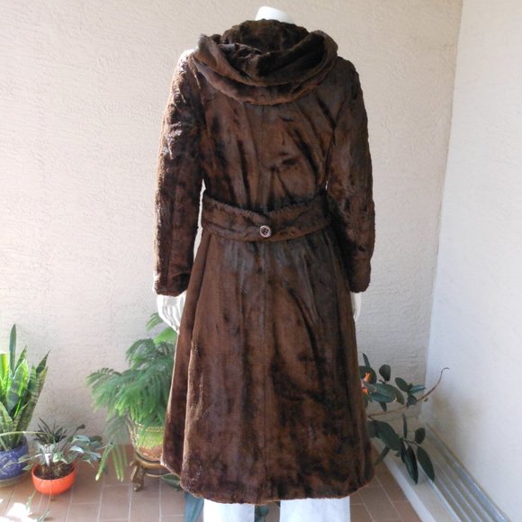 💕VINTAGE DEBBI ROBERT Ltd. Hooded Coat - Picture 5 of 11